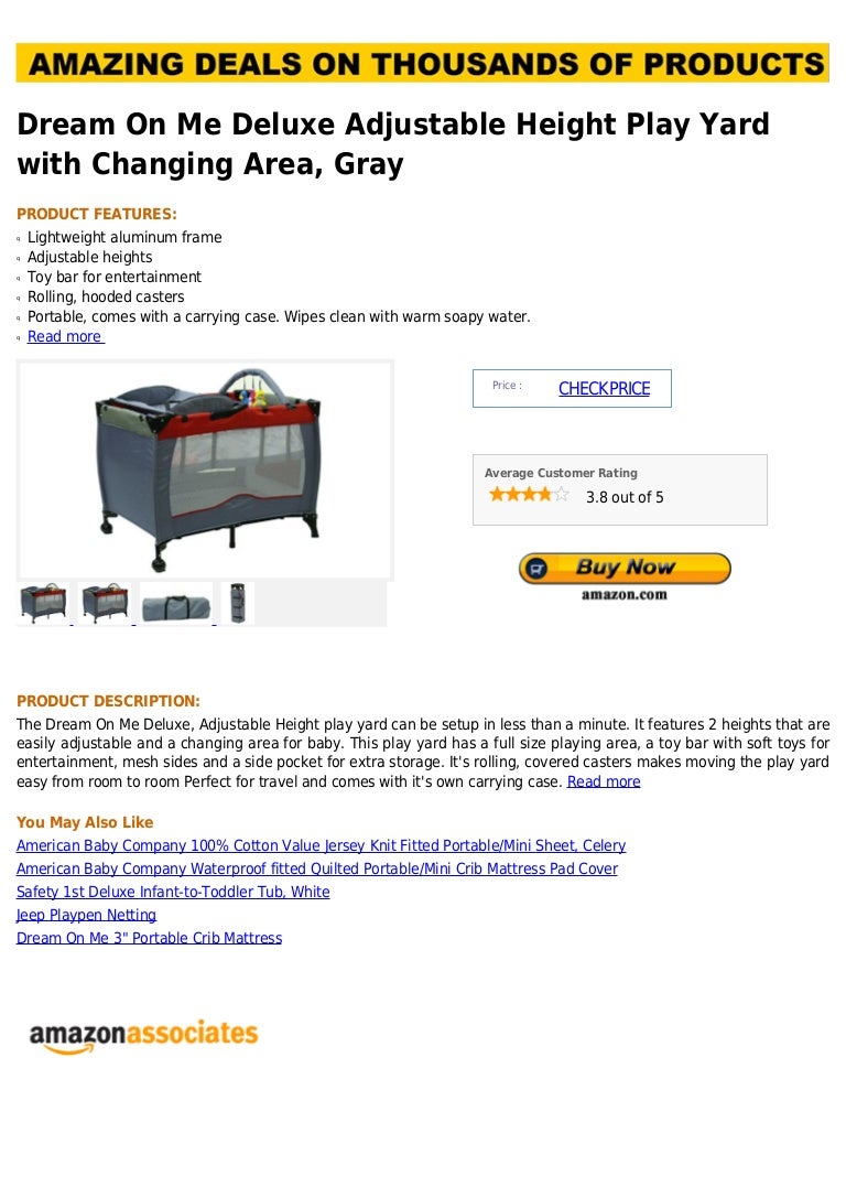 adjustable height playpen