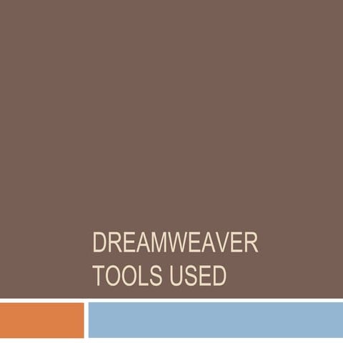 Dreamweaver Tools