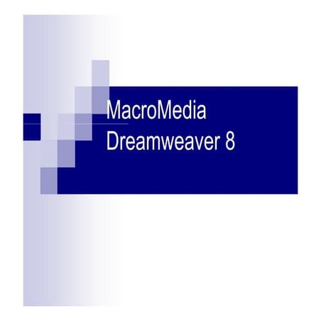 Dreamweaver 8 lesson