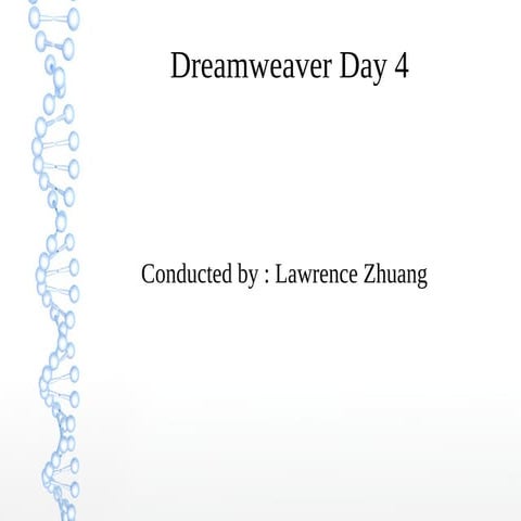 Dreamweaver day4