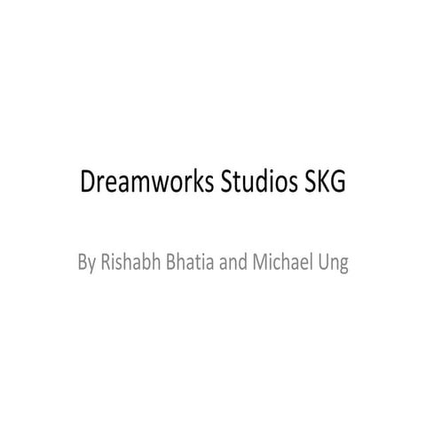 Dreamworks Studios Skg