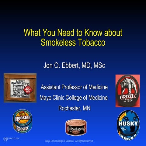 Dr. Ebbert Spit Tobacco Presentation