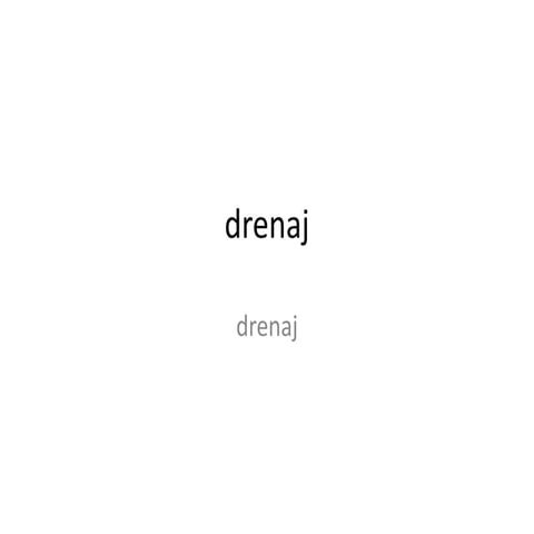 Drenaj