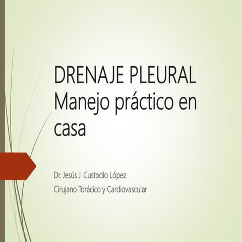 Drenaje pleural tips
