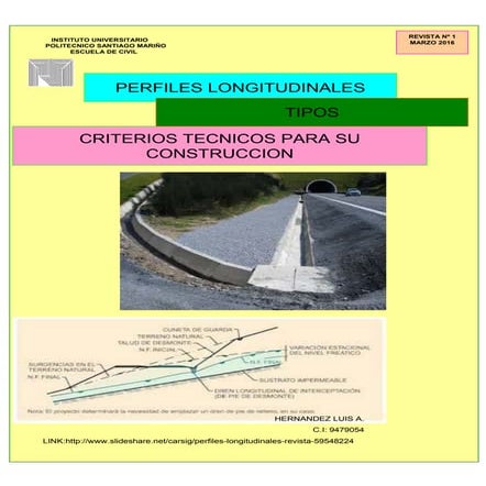 Drenajes longitudinales