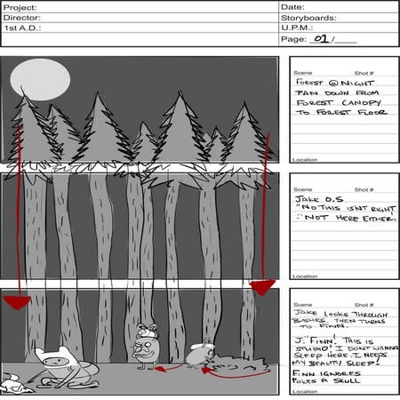 Adventure Time Storyboard | PDF