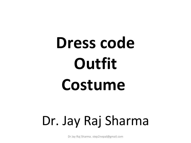 Dress code for health professionals