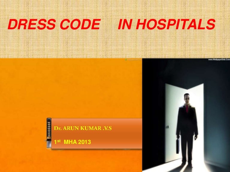 Dress code in hospitals