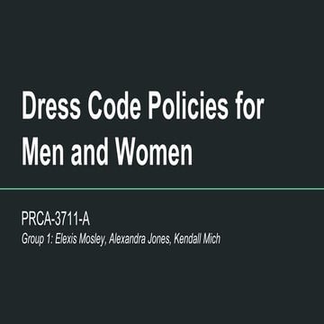 Dress Code Presentation