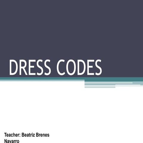 Dress codes