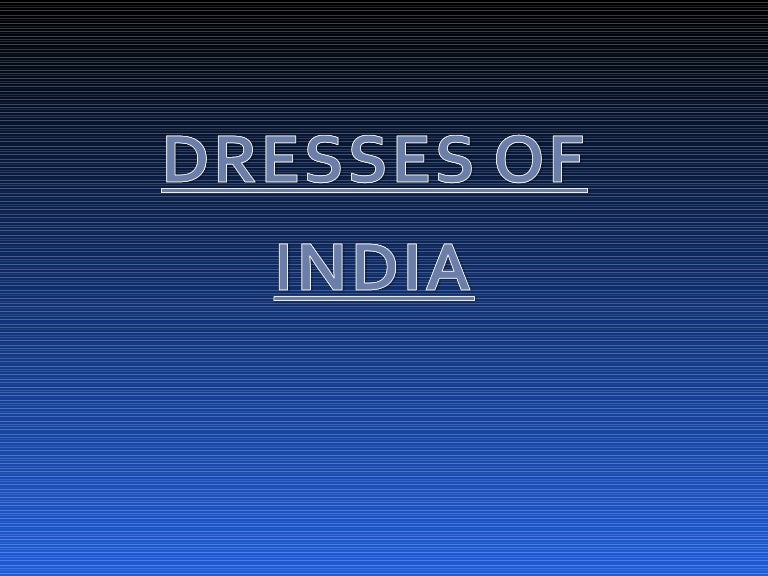 Dresses Of Indian States Chart