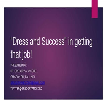 Interview attire | PPTX