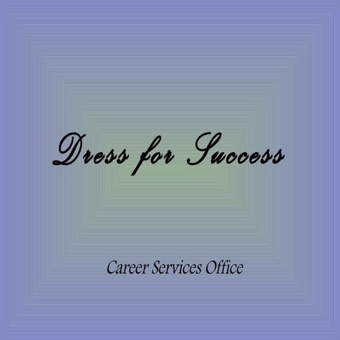 Dress for Success - Women