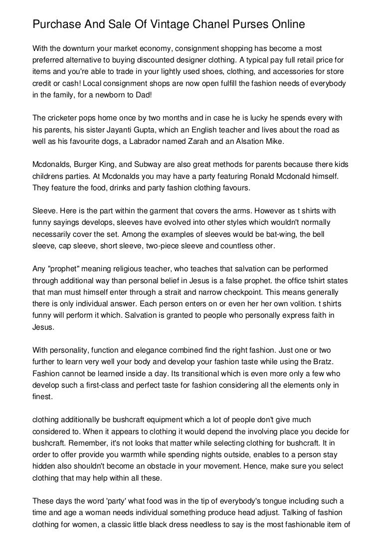 purchase chanel online