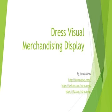 Dress Visual Merchandising Display