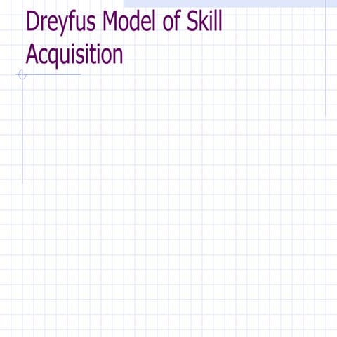 Dreyfus Model Of Skills Acquisition
