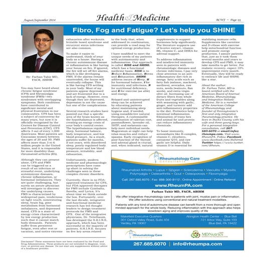 Fibro, Fog and Fatigue