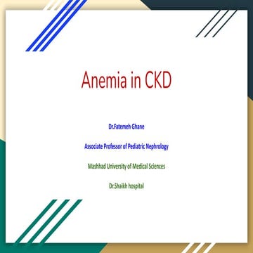 Anemia in CKD