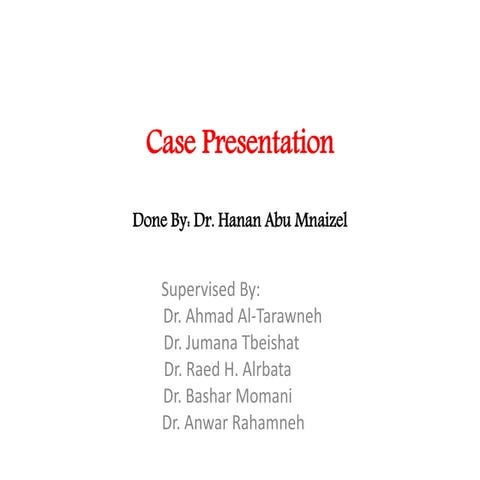 Dr hanan's cl ii case | PPTX