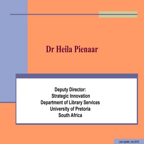 Dr heila pienaar cvJuly2016