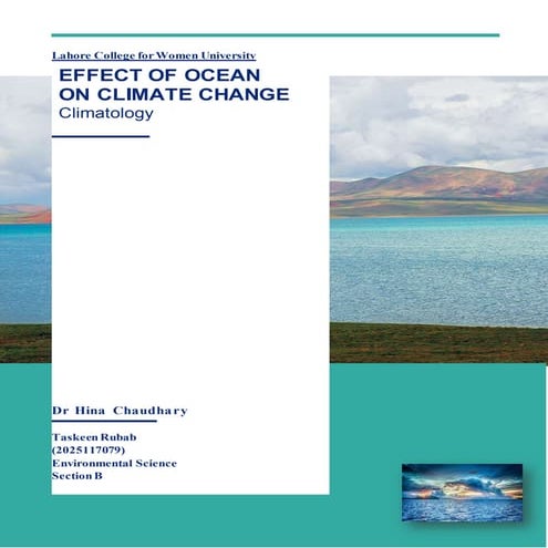 ocean role in climate change