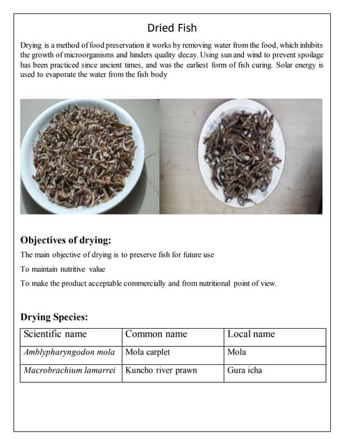 Dried fish