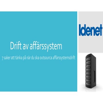 Affärssystem: Eget vs. standard | PDF