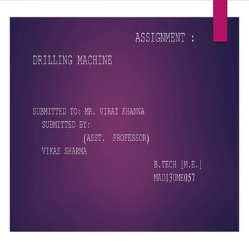 Drilling machines in detail