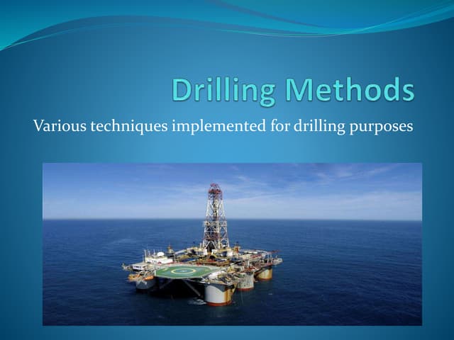 Types of Drilling | PDF