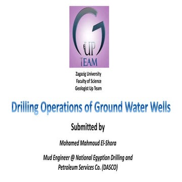 Drilling Operations of Ground Water Wells Up-Geologist Team Zagazig Univ 06-0...