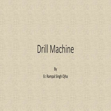 Drill machine