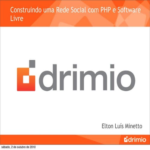 Construindo uma Rede Social com PHP e Software Livre | PDF