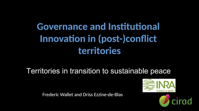 Ezzine-de-Blas_et_Wallet_Governance_Institutional_Innovation_Post-Conflict_Paris_2017