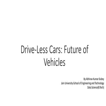 Drive less cars