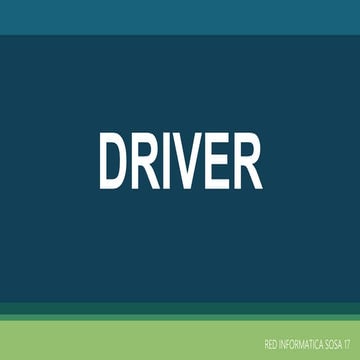 Que son los drivers | PPTX
