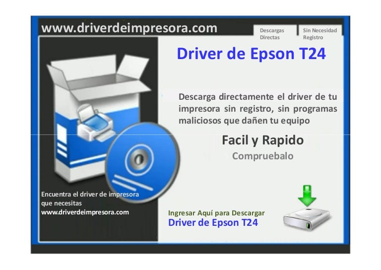 Descargar Driver de Impresora epson t24