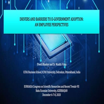 FACTORS AFFECTING E-GOVERNMENT ADOPTION IN THE DEMOCRATIC REPUBLIC OF ...