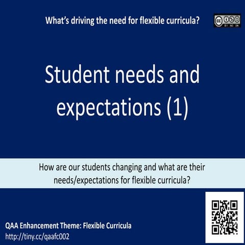 Flexible Curricula Viewpoints cards - Drivers and needs for flexible curricula