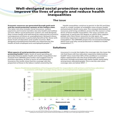 Well-designed social protection systems can improve the lives of people ...