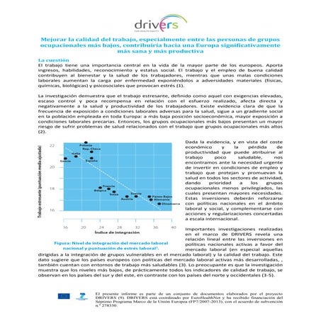 Mejorar la calidad del trabajo, especialmente entre las personas de grupos oc...