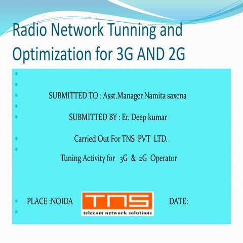 2g 3g Drive test by deep kumar