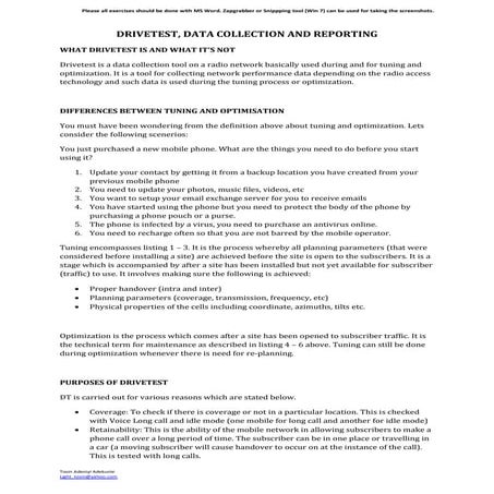 Drivetest training znix team