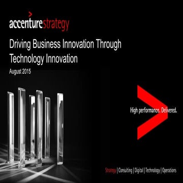 Driving Business Innovation through Technology Innovation | PDF ...
