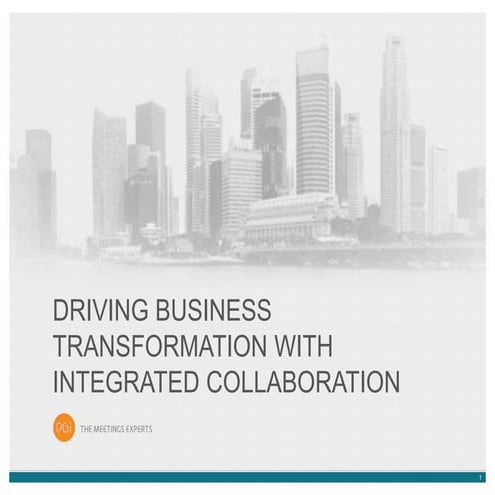 Driving Business Transformation with Integrated Collaboration 