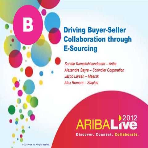 Driving Buyer-Seller Collaboration Through E-Sourcing