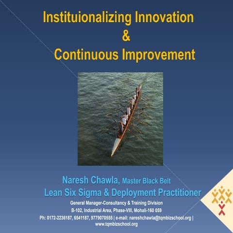Driving Continuous Improvement & Innovation