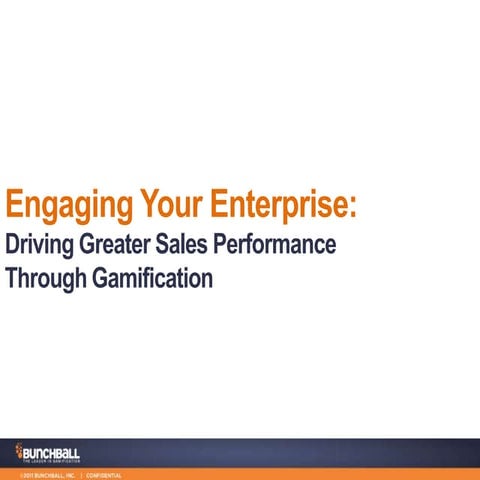 Webinar: Driving greater sales performance through gamification