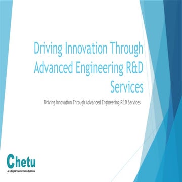 Engineering R&D Services for Innovative Product Development | PPTX