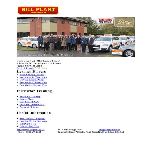 Driving Lesson Sudbury | PDF