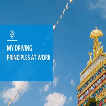 My Driving Principles at Work